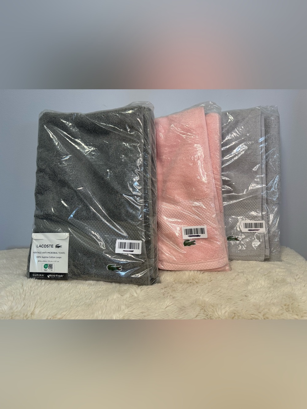 Lacoste Heritage Towels - set of 3